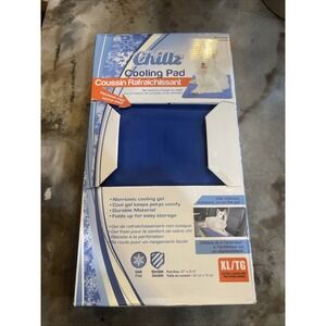The Green Pet Shop Chillz Gel Mat, Large Pet cooling Mat Blue XL 37x31.5